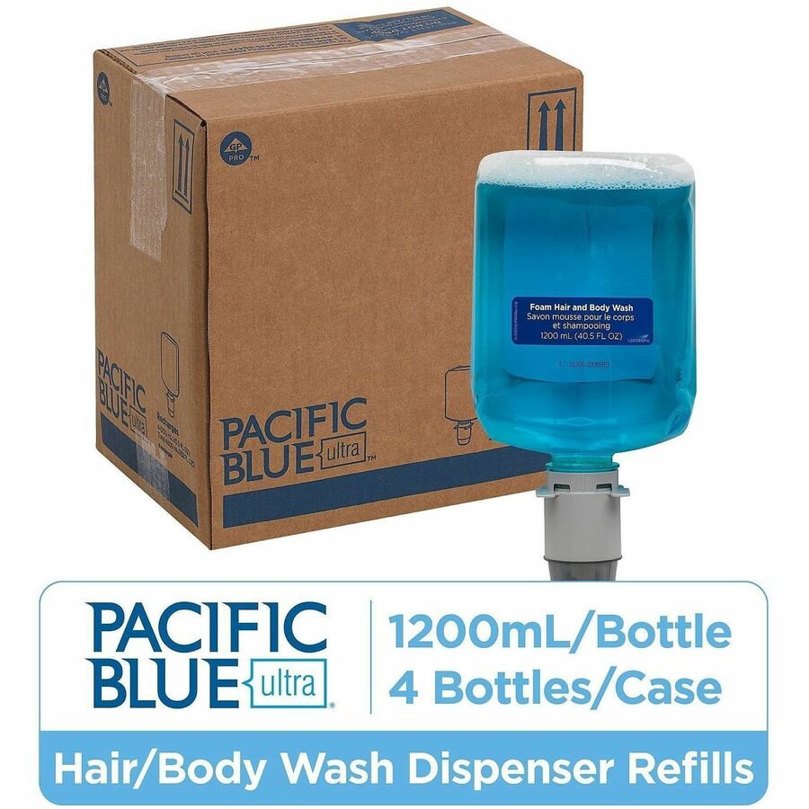 Pacific Blue Ultra Hair And Body Wash Manual Dispenser Refills - Alternate-Image1