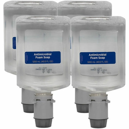 Pacific Blue Ultra Manual Dispenser Refills: Antibacterial Bacteria Remover - 1.27 Quart - Fragrance-free - Clear