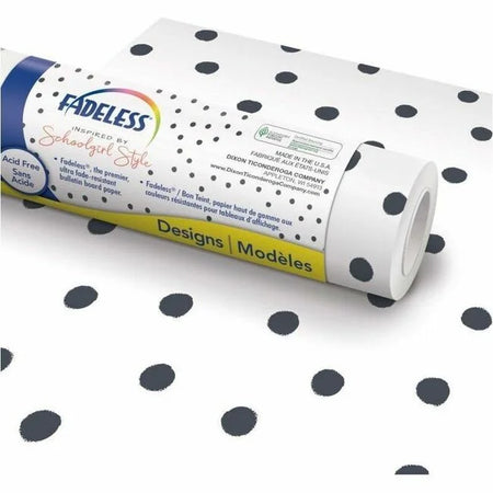 Pacon Bulletin Board Paper Roll: BFF Painted Dot - 48’’ x 50 ft - Versatile for Art & Decor - Rolls/Tissue