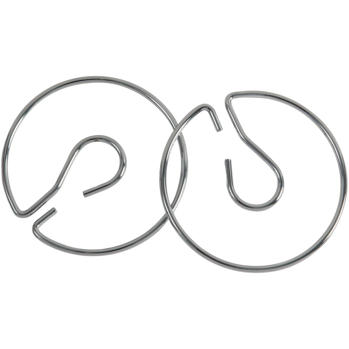 Pacon Chart Stand Rings: 4’’ Metal Silver Rings 2-Pack - Pocket Charts & Accessories