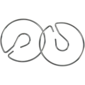 Pacon Chart Stand Rings: 4’’ Metal Silver Rings 2-Pack - Pocket Charts & Accessories