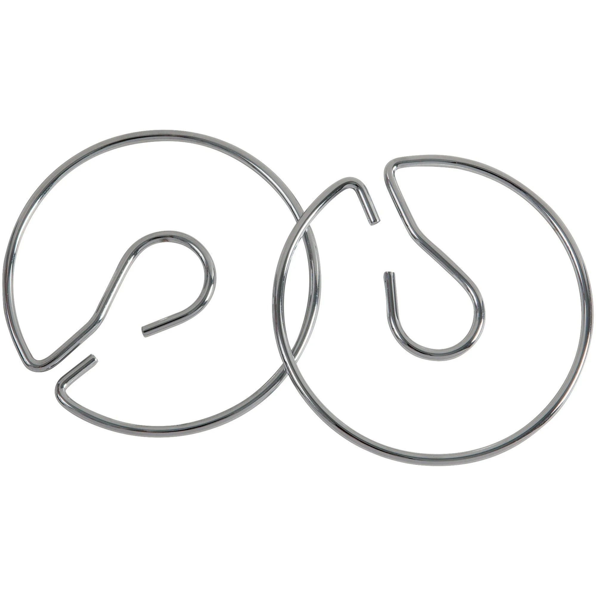Pacon Chart Stand Rings: 4’’ Metal Silver Rings 2-Pack - Pocket Charts & Accessories
