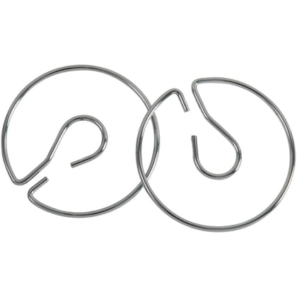 Pacon Chart Stand Rings: 4’’ Metal Silver Rings 2-Pack - Pocket Charts & Accessories