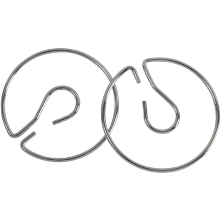 Pacon Chart Stand Rings: 4’’ Metal Silver Rings 2-Pack - Pocket Charts & Accessories