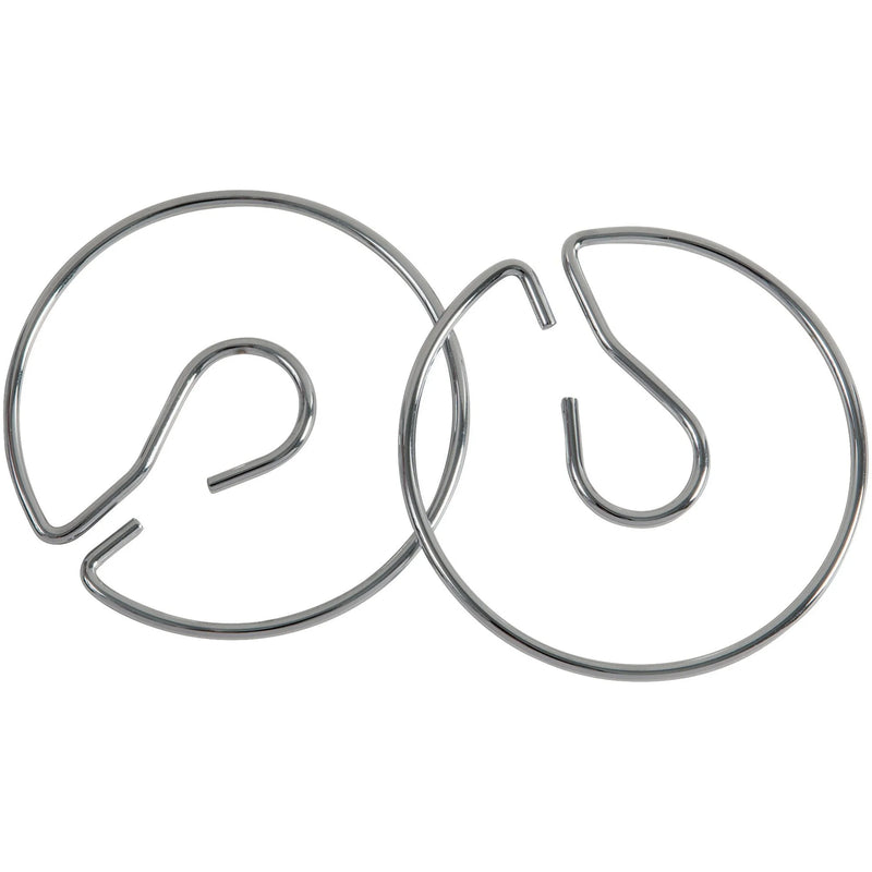 Pacon Chart Stand Rings: 4’’ Metal Silver Rings 2-Pack - Pocket Charts & Accessories