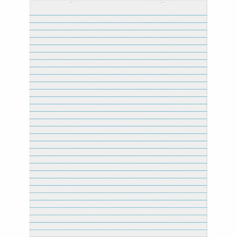 Pacon Chart Table - 70 Sheets - Glue - Ruled Front Ruling - 1’’ - Unruled Margin - 24’’ x 32’’ Sheet Size - White Paper
