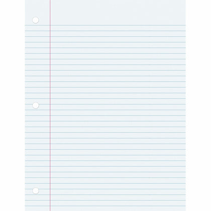 Pacon College Ruled Filler Paper: 100 Sheets 8’’ x 10 1/2’’ Smooth White Paper