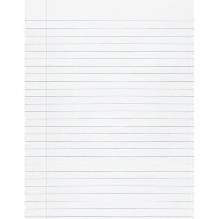 Pacon Composition Paper - Letter - Wide Ruled Front Ruling - 0.37’’ - Red Margin - 8 1/2’’ x 11’’ Sheet Size - Graph