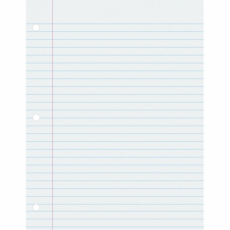 Pacon Ruled Composition Paper - Letter - 500 Sheets - Wide Front Ruling - 0.37’’ - Red Margin - Notebooks