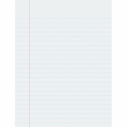 Pacon Government-Letter Composition Paper: Ruled Red Margin 16 lb 8 1/2’’ x 11’’ 500 Sheets - Handwriting Paper & Pads