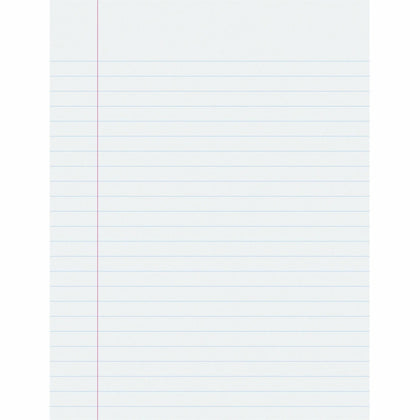 Pacon Government-Letter Composition Paper: Ruled Red Margin 16 lb 8 1/2’’ x 11’’ 500 Sheets - Handwriting Paper & Pads