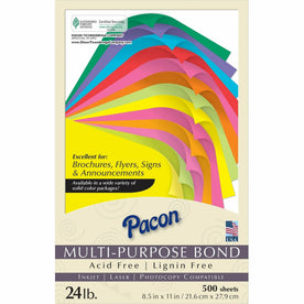 Pacon Kaleidoscope Pumpkin Paper: 8.5’’ x 11’’ 24 lb - SFI Certified - 500 Sheets - Copy & Printer Paper
