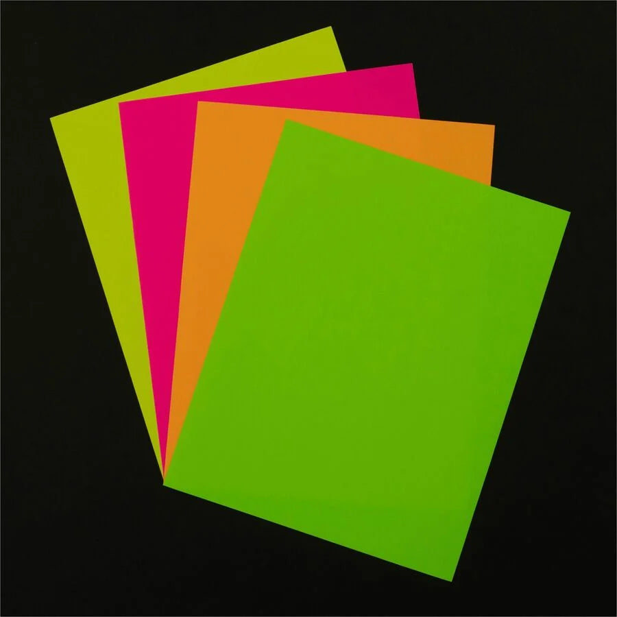 Pacon Neon Multipurpose Paper: Assorted Sheets - 100 Pack - Copy & Printer Paper
