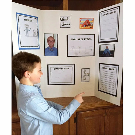 Pacon Presentation Boards: White Surface 36’’x48’’ 24/Carton - Project Boards