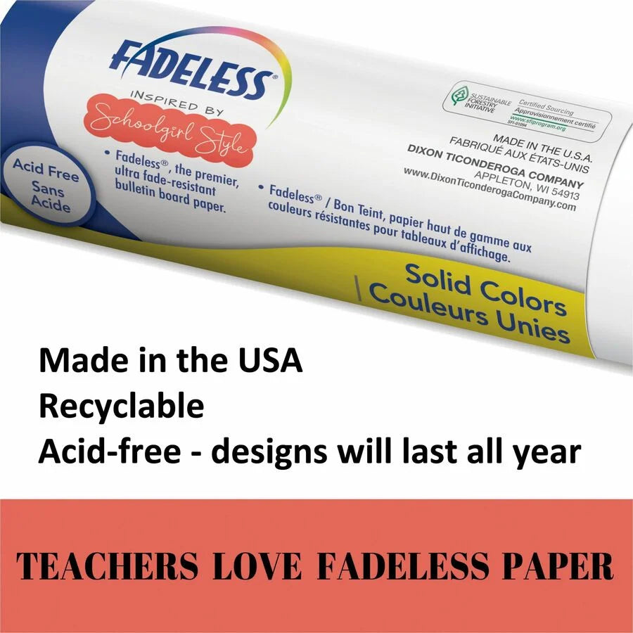 Pacon® Bulletin Board Paper Rolls: Ledger Stone Design - 48’’ x 50 ft - Versatile Decor for Art Room Classroom & Office