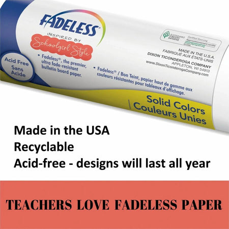Pacon® Bulletin Board Paper Rolls: Ledger Stone Design - 48’’ x 50 ft - Versatile Decor for Art Room Classroom & Office