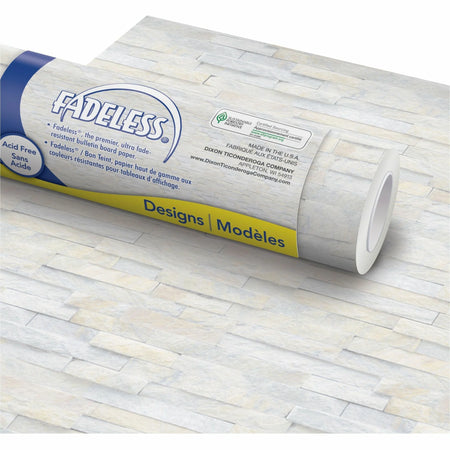 Pacon® Bulletin Board Paper Rolls: Ledger Stone Design - 48’’ x 50 ft - Versatile Decor for Art Room Classroom & Office