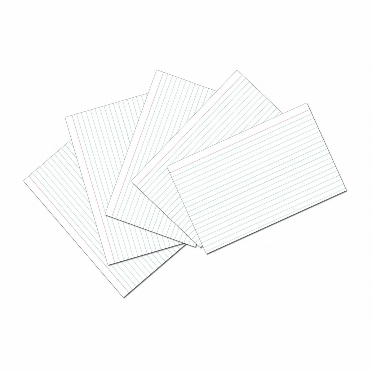 Pacon Ruled Index Cards 0.25’’ 100 / Pack Front Ruling Surface 5’’ x 8’’ Sheet Size White Paper Sturdy (PAC5137) - &