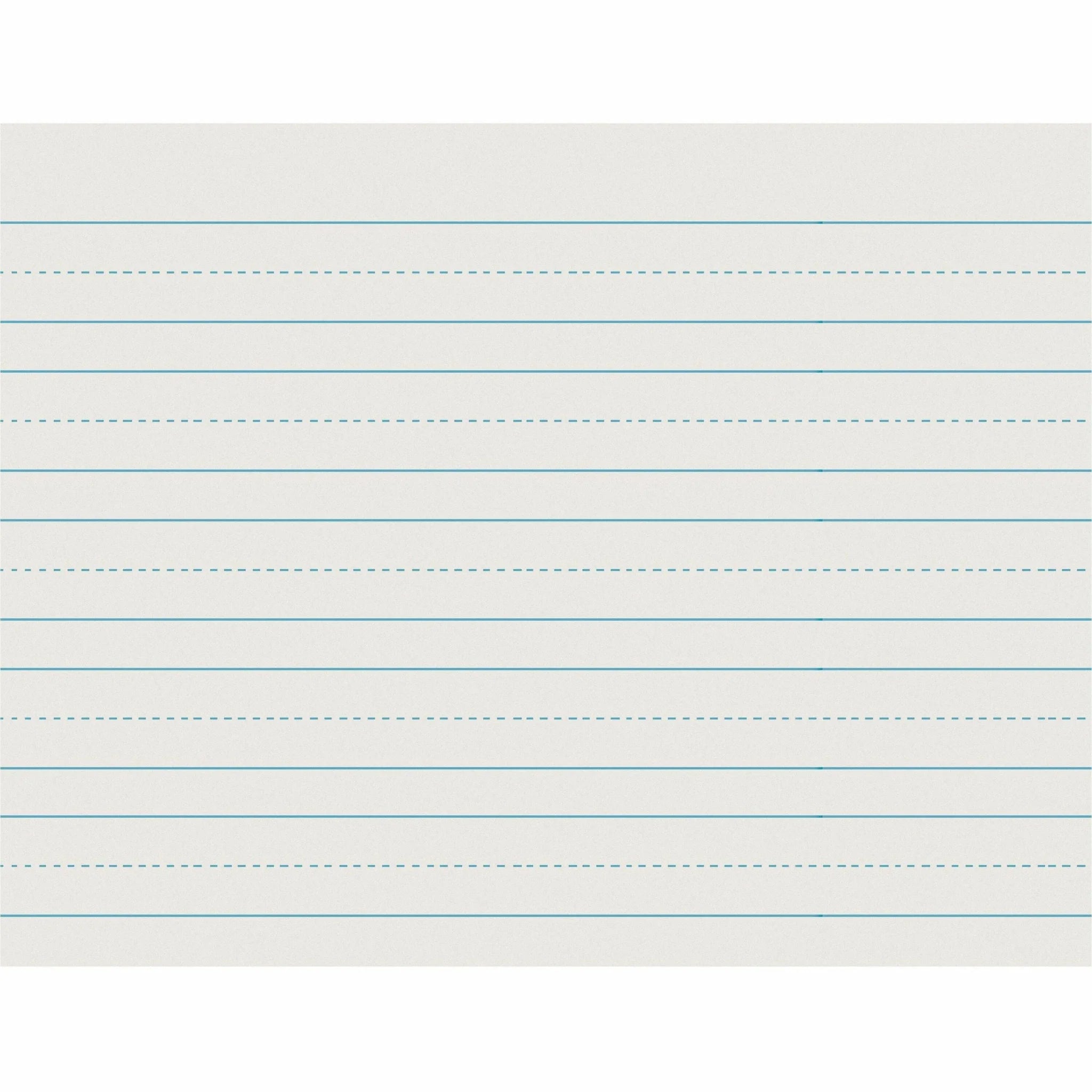 Pacon Skip-A-Line Ruled Newsprint: 1’’ & 0.50’’ - 500 Sheets - Handwriting Paper Pads