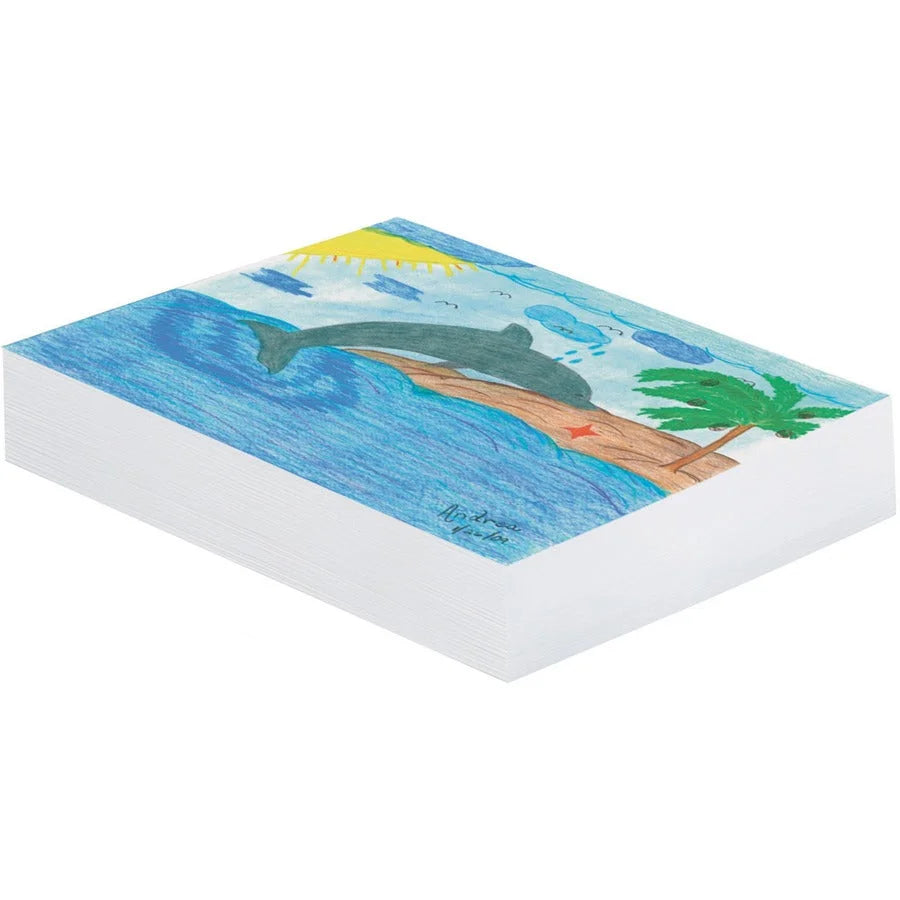 Pacon White Newsprint Paper: Lightweight 12’’ x 18’’ Sheets - Drawing Paper & Sketch Pads