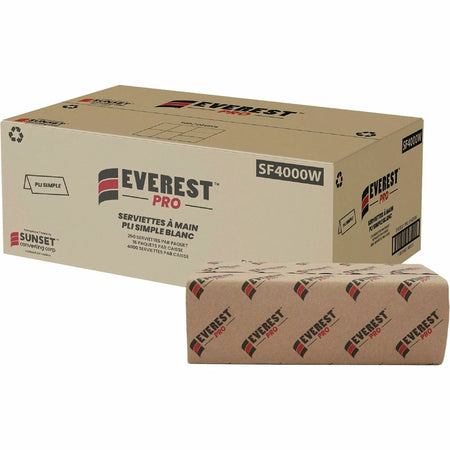 PALLET SNOW SOFT Paper Towel: 1 Ply Single Fold White - 250/Pack - Towels