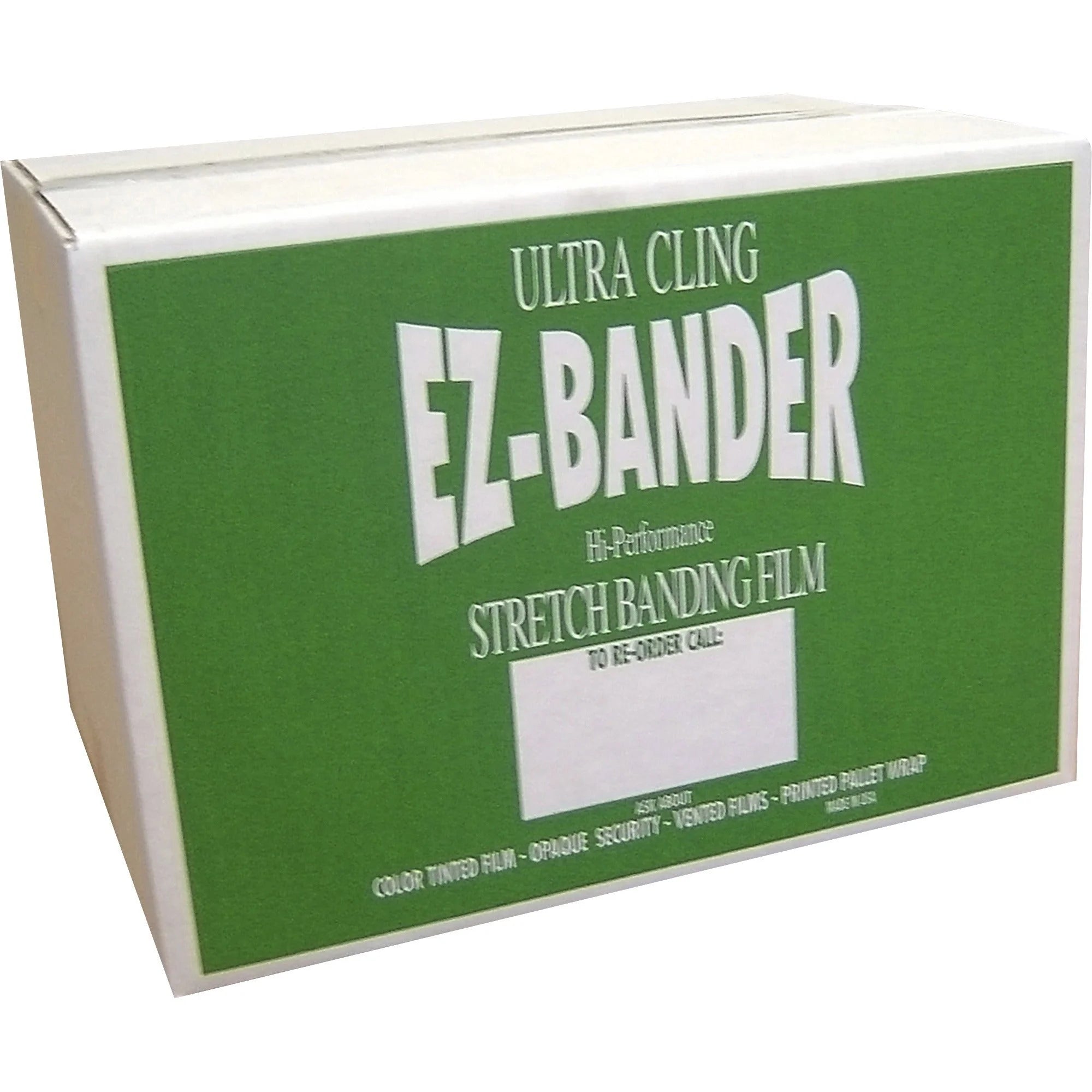 PALLET WP EZ Bander Stretch Film: 5’’ x 1000 ft - Self-clinging Residue-free - Wrap & Dispensers