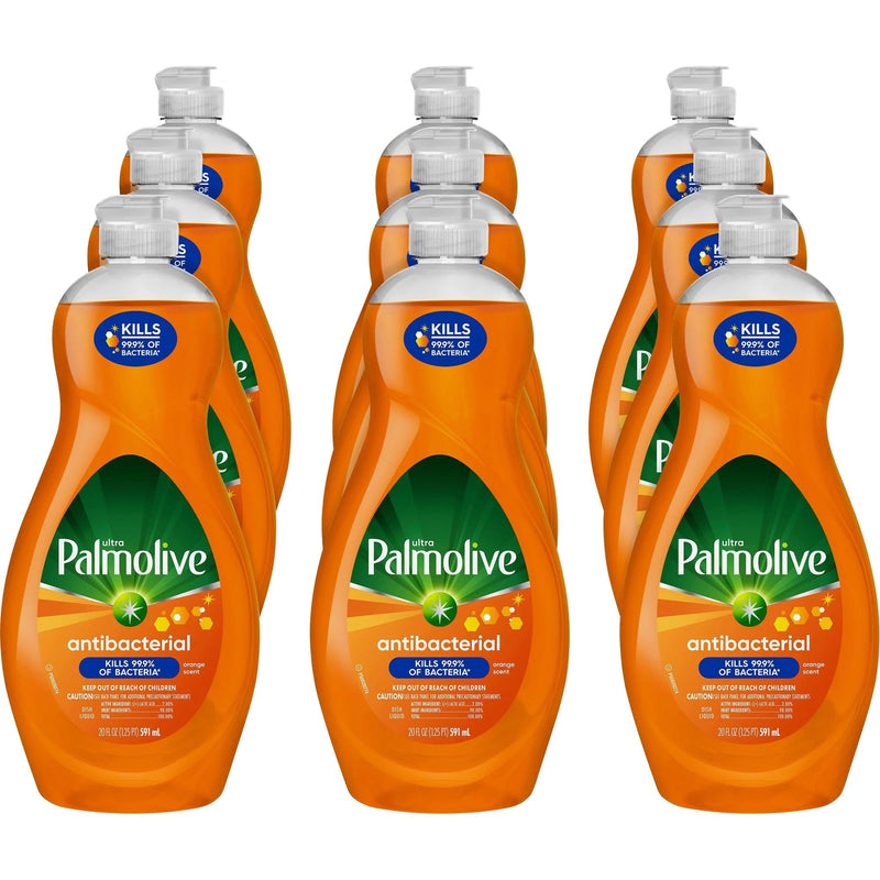 Palmolive Antibacterial Ultra Dish Soap: Concentrated 20 fl oz - Orange - 9/Carton - Dish/Dishwasher Detergents