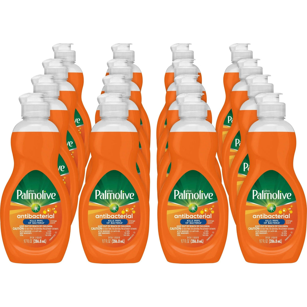Palmolive Antibacterial Ultra Dish Soap: Concentrated 9.7 fl oz - Mild Citrus Scent - 16/Carton - Dish/Dishwasher
