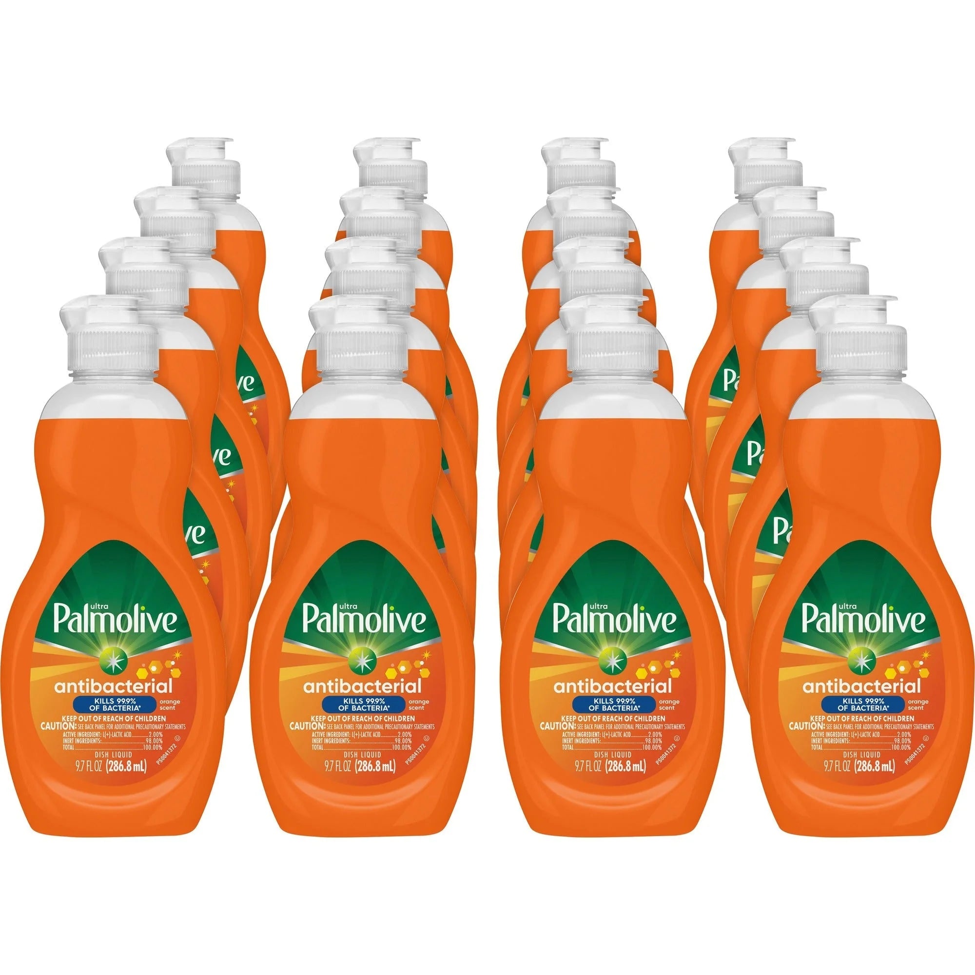 Palmolive Antibacterial Ultra Dish Soap: Concentrated 9.7 fl oz - Mild Citrus Scent - 16/Carton - Dish/Dishwasher
