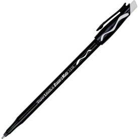 Paper Mate Erasermate Ballpoint Pens: Medium Point Retractable Erasable - 1 Dozen - Pens