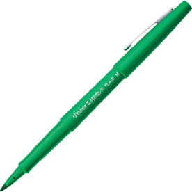 Paper Mate Flair Green Felt Tip Pens - Medium Point - Water Based - 1 Dozen