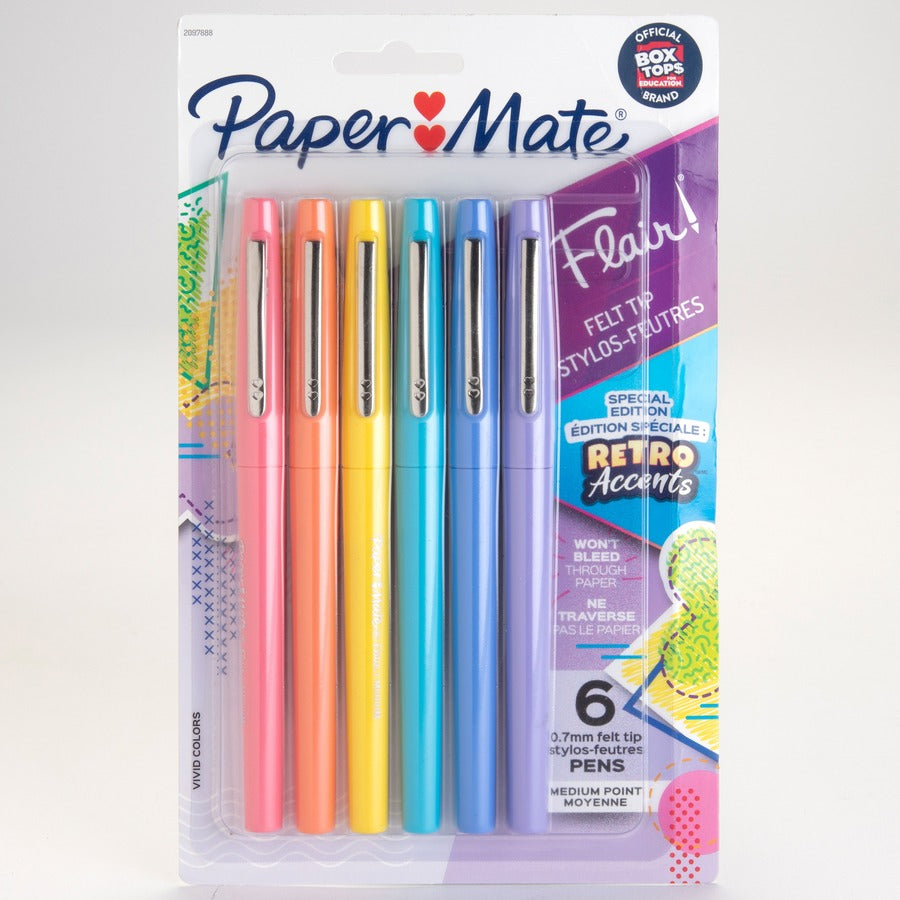 Paper Mate Flair Medium Point Pens - Front