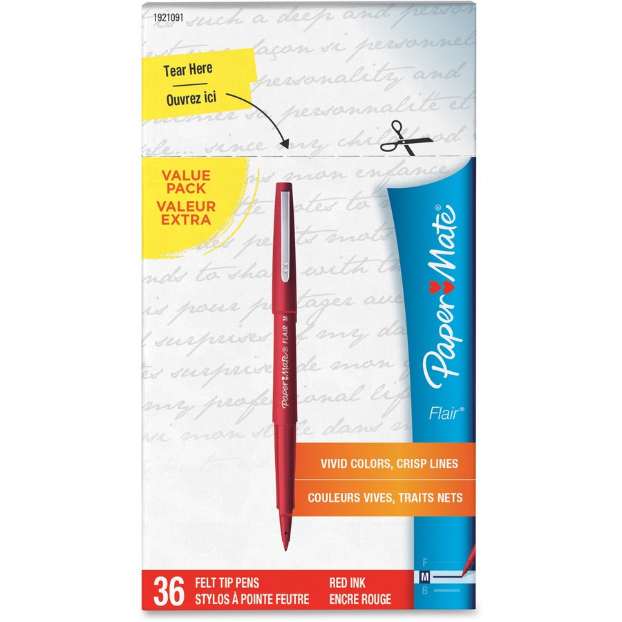 Paper Mate Flair Medium Point Porous Markers - Front