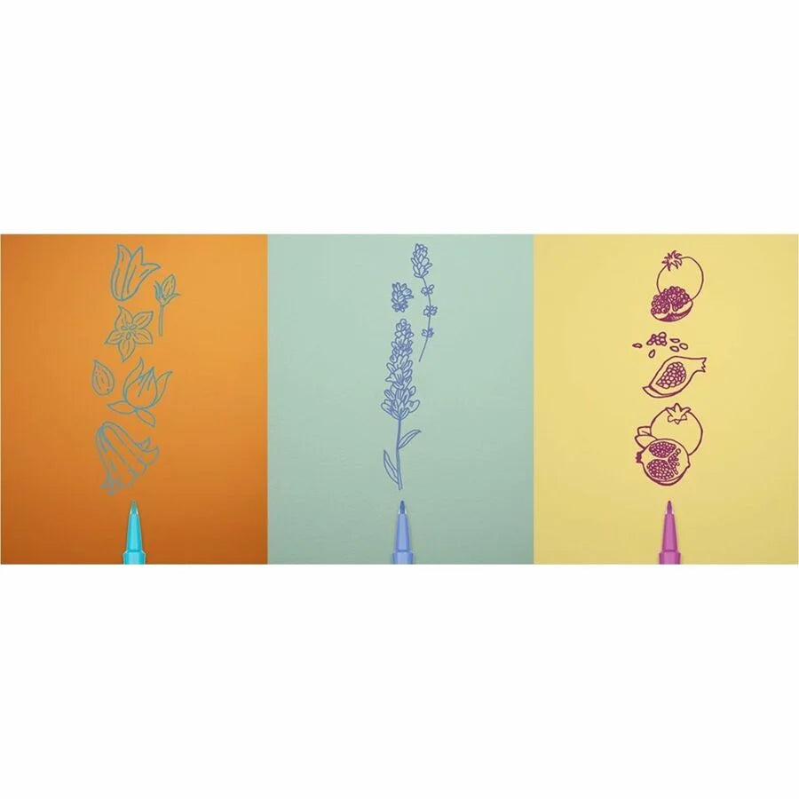 Paper Mate Flair Scented Markers: 0.7mm Medium Point - 6 Pack - Art Markers