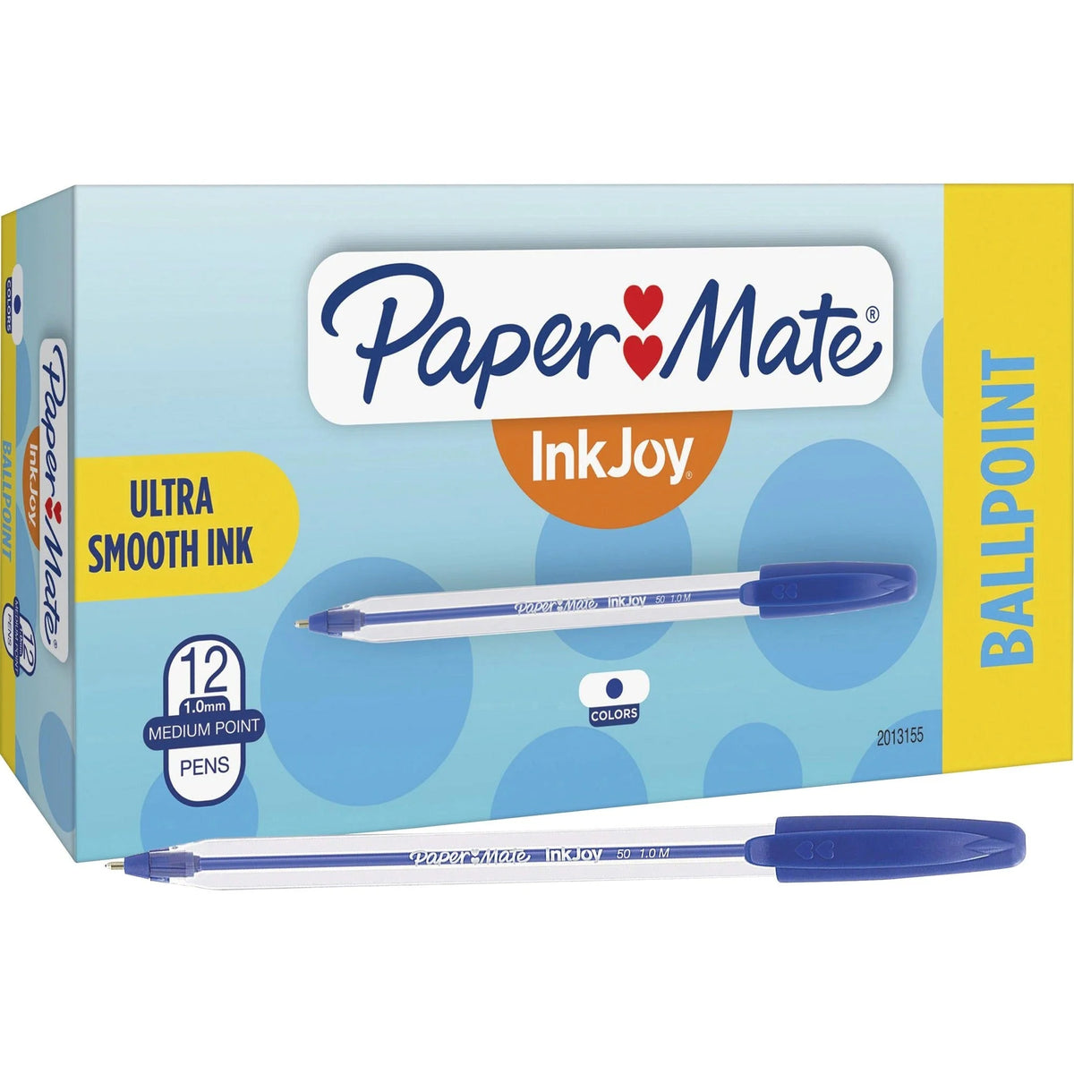 Paper Mate InkJoy 50 Blue Ballpoint Pens - Medium Point - Pack of 12