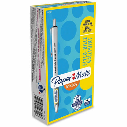 Paper Mate InkJoy 700 RT Ballpoint Pens - Smooth Writing - Black Ink - White Barrel
