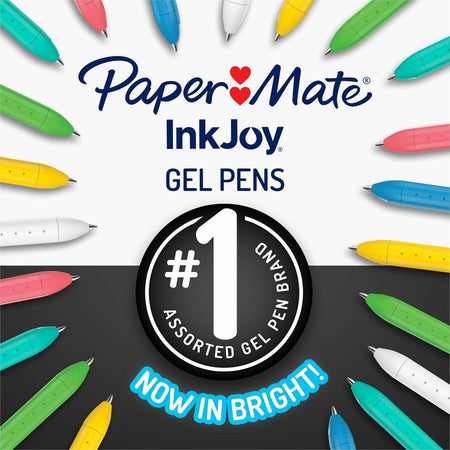 Paper Mate Inkjoy Gel Bright! Pens, Medium Point (0.7mm) - Alternate-Image1