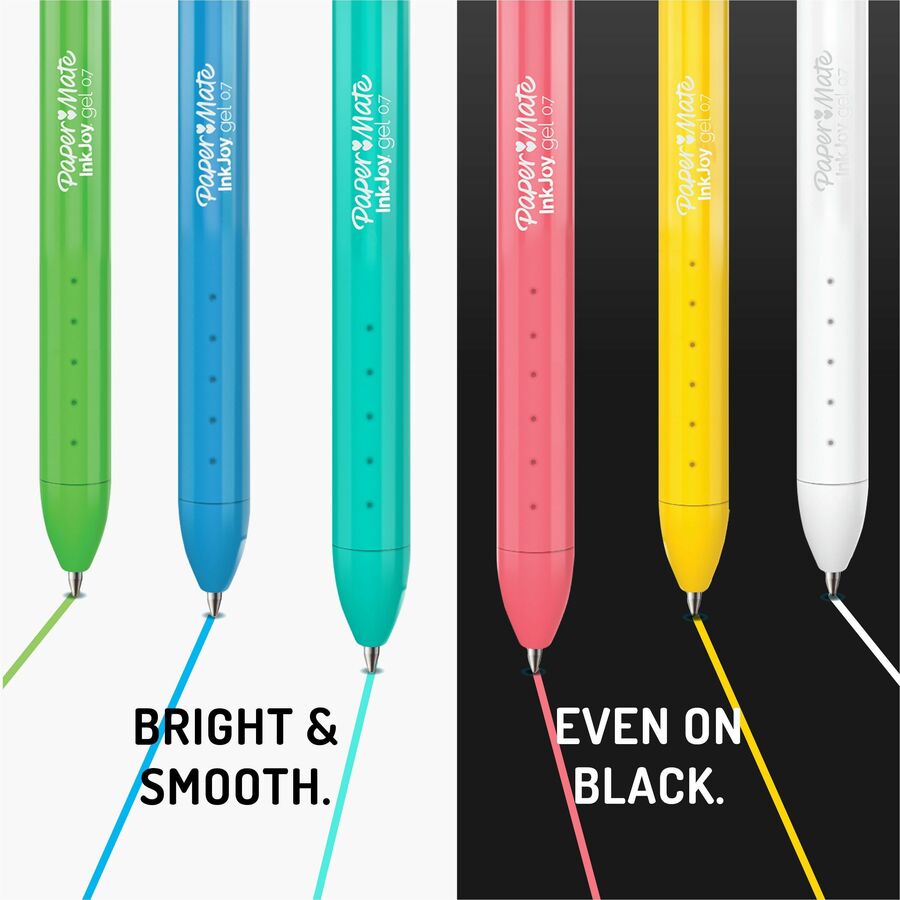 Paper Mate Inkjoy Gel Bright! Pens, Medium Point (0.7mm) - Alternate-Image2