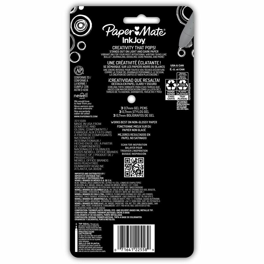 Paper Mate InkJoy Gel Pens - Rear