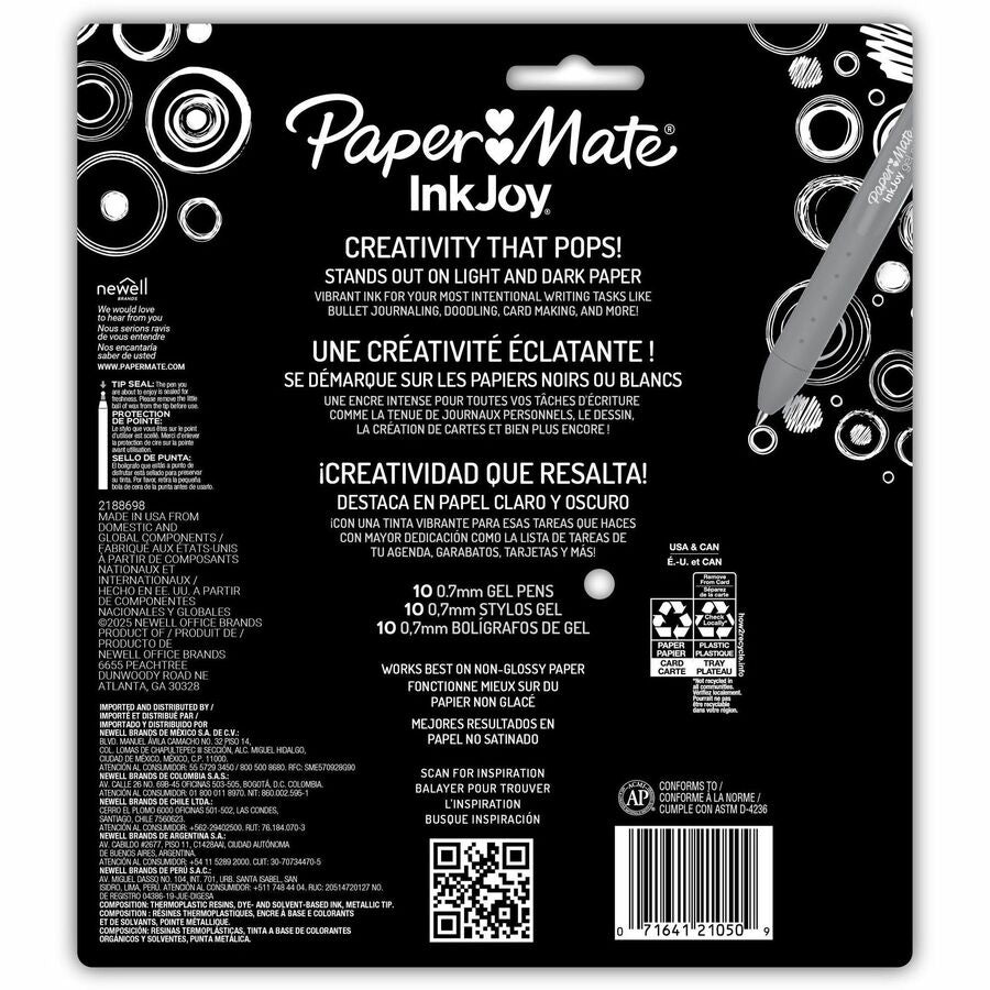 Paper Mate InkJoy Gel Pens - Rear