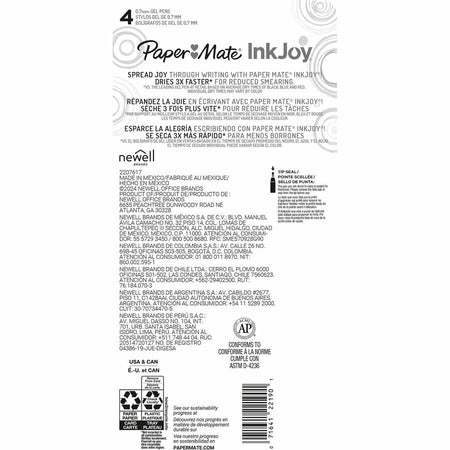 Paper Mate InkJoy Gel Pens - Rear