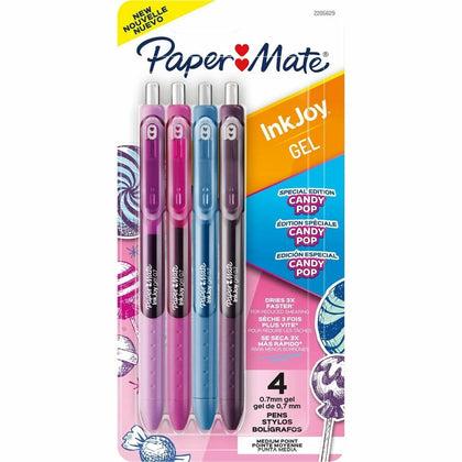 Paper Mate InkJoy Gel Pens: 0.7mm Retractable Gel-Based Pens Assorted Ink - 4 Pack