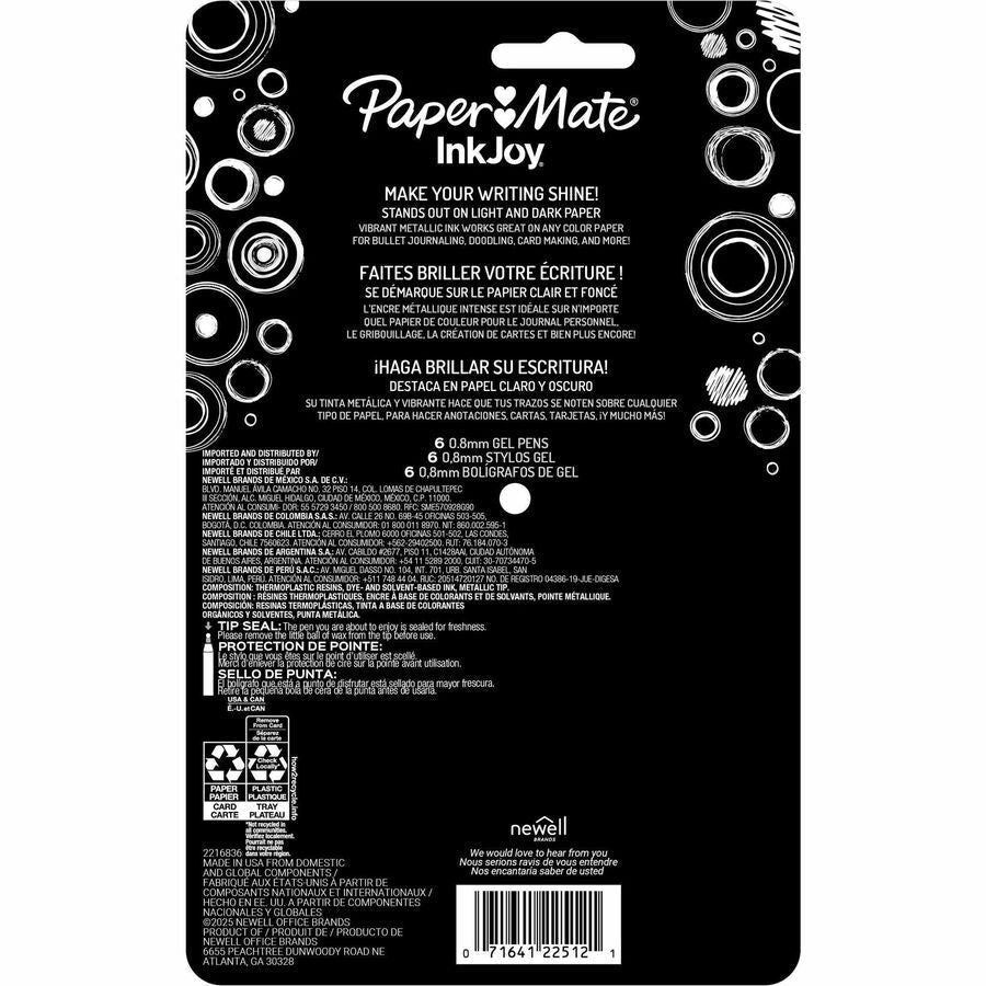 Paper Mate InkJoy Gel Pens - Rear