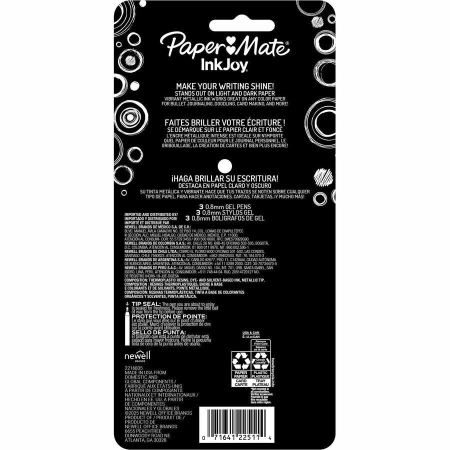 Paper Mate InkJoy Gel Pens - Rear
