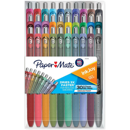 Paper Mate InkJoy Gel Pens: Multi Ink Gel-based Pens 30-Pack