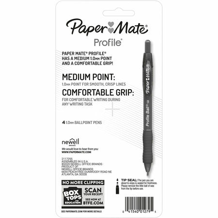Paper Mate Pen RT Bold Profile Asst 4/pkg - Rear