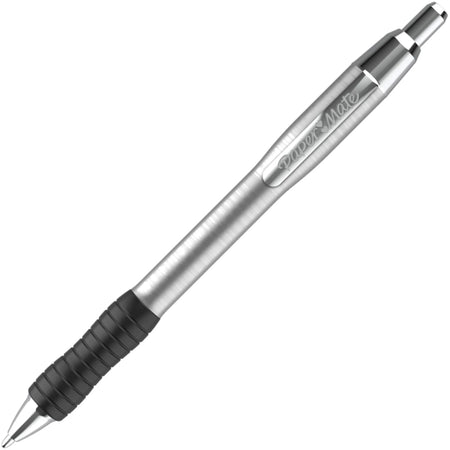 Paper Mate Profile Ballpoint Pen: 1mm Retractable Black Ink Stainless Steel Barrel - Pens