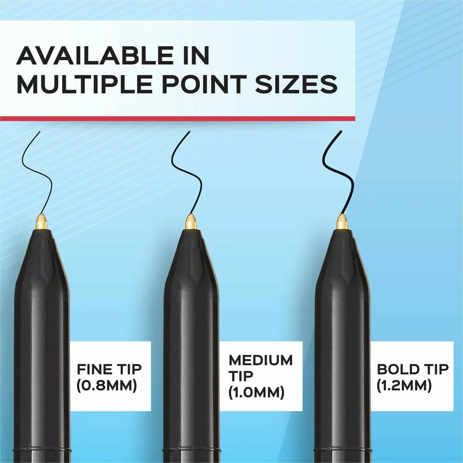 Paper Mate Write Bros. Ballpoint Pens - Medium Point - Black Ink - 1 Dozen