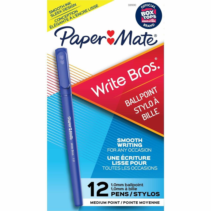 Paper Mate Write Bros. Ballpoint Stick Pens - Front
