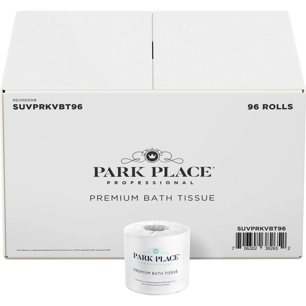 Park Place Premium Bath Tissue Rolls - 2 Ply 420 Sheets - White 96/Carton - Bathroom